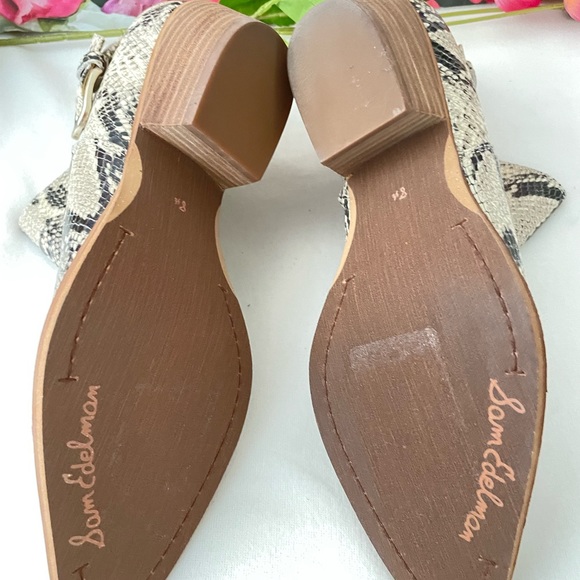 Sam Edelman Woman Neena Leather Snake Print Ankle Bootie Size; 8.5 - Picture 5 of 6